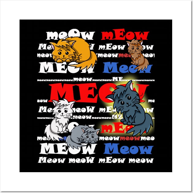 meow meow meow Wall Art by cuisinecat